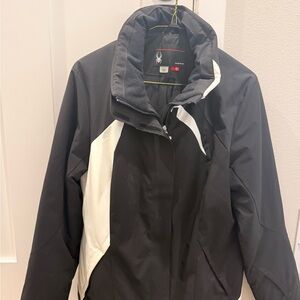Women’s Black and White Spyder Ski Jacket